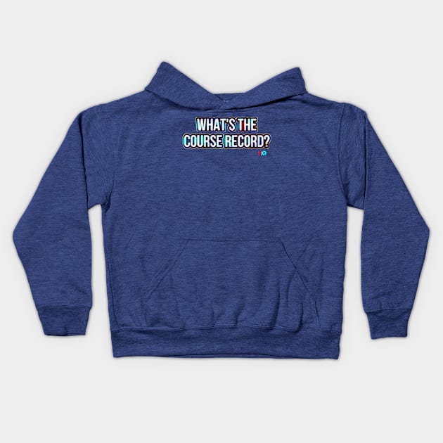 What’s the Course Record? : Hipster Golf Kids Hoodie by Kitta’s Shop